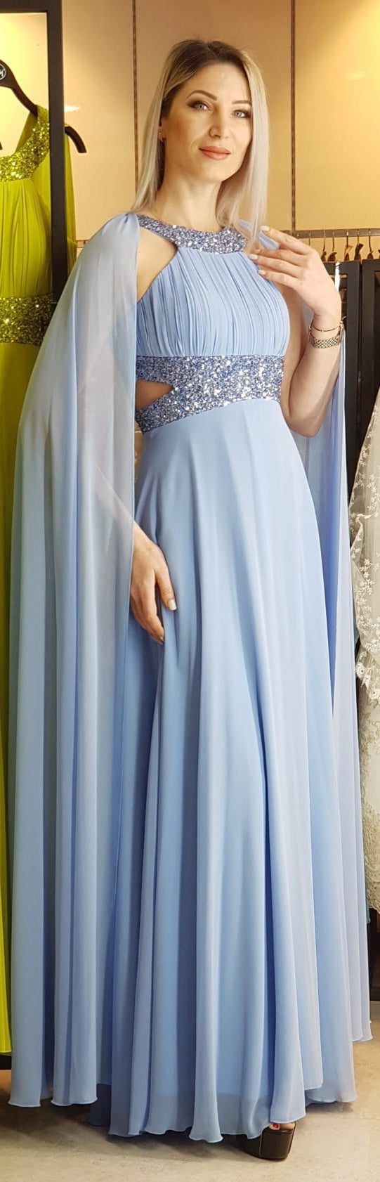 Sky Blue Long Dress